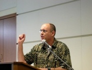 Tony Gruenewald reading at the Celebration of Literary Journals Poetry Festival